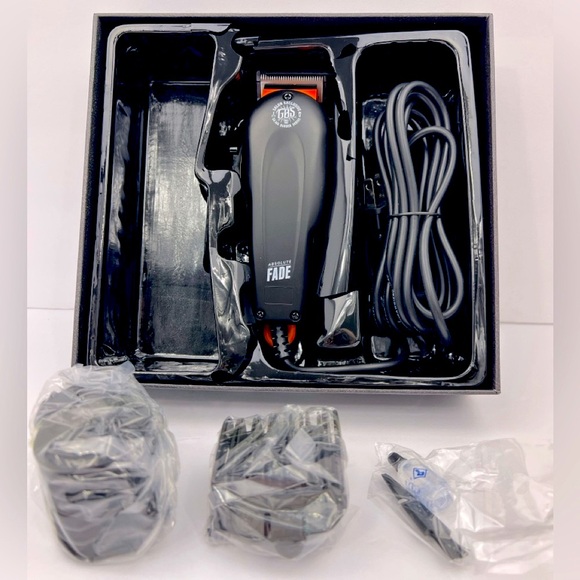 GA. MA BARBER SERIES, ABSOLUTE FADE 9 ATTACHMENTS 3 MM BUZZ CUT,3MM LONGER CUTS - Picture 4 of 10